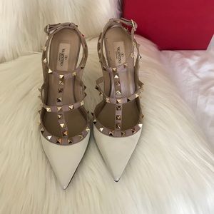 Valentino cream heels